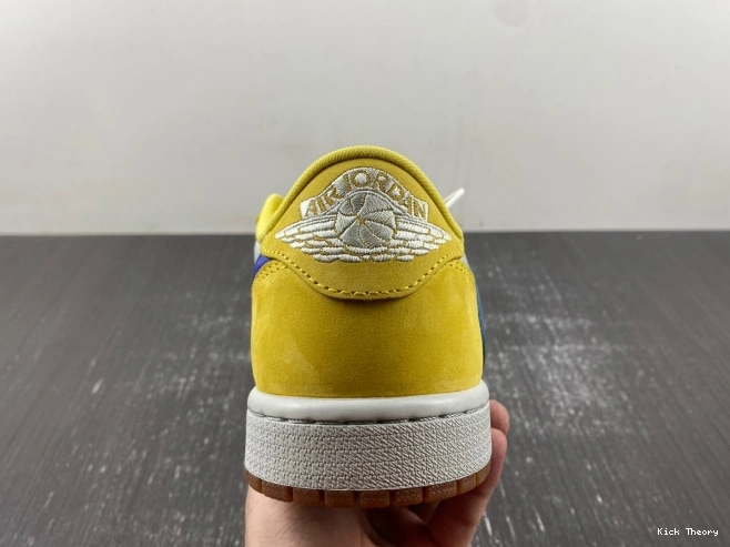 Kicktheory Canary Air 1 Low Jordan x Travis DZ4137-700 Scott OG 0702